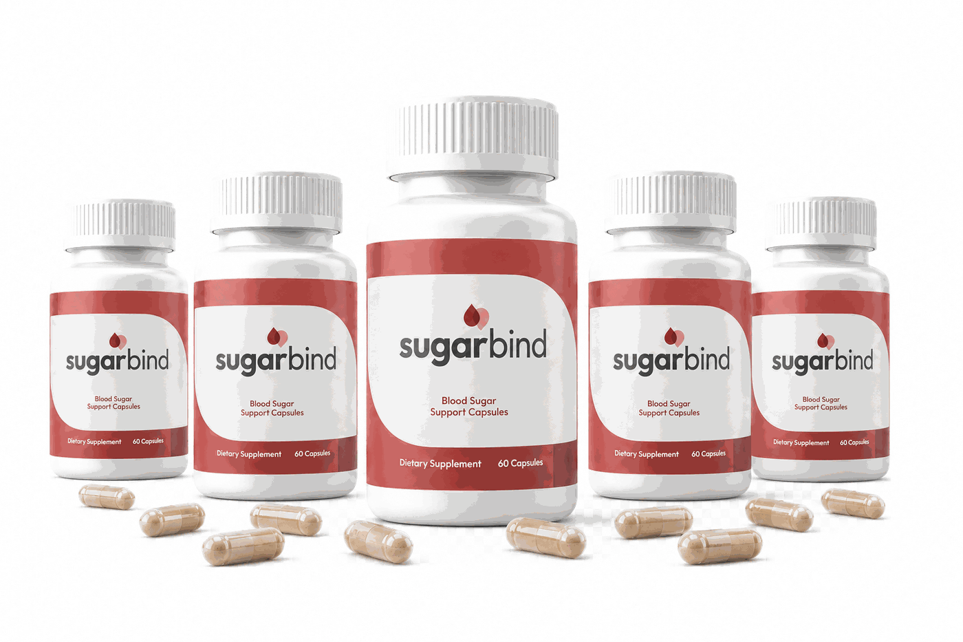 SugarBind 6-bottle pack with capsules